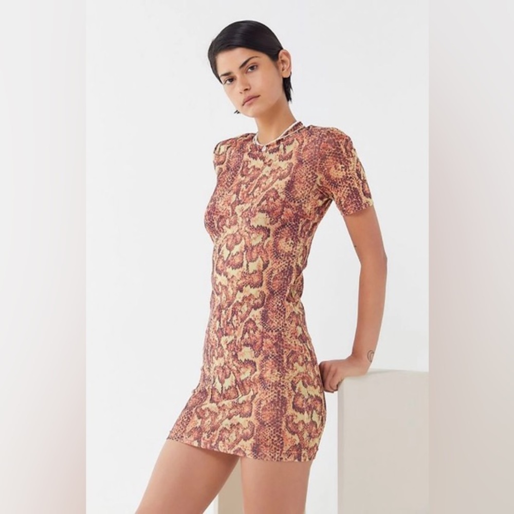 ‘Urban Outfitters’ Mesh Snake Skin Dress